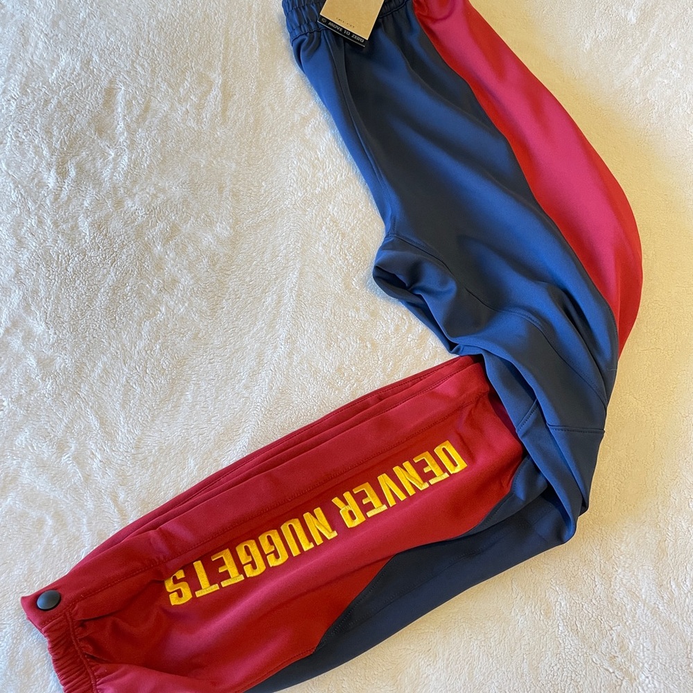 NWT Nike NBA Denver Nuggets On-Court Tear Away Pants